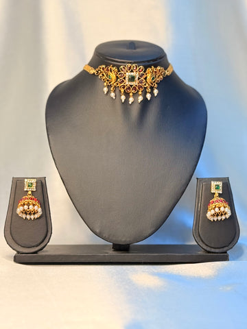 Peacock Elegance Choker