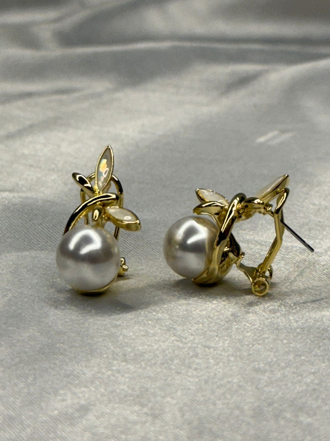 old Finish Pearl Pendant Necklace Set .llb552