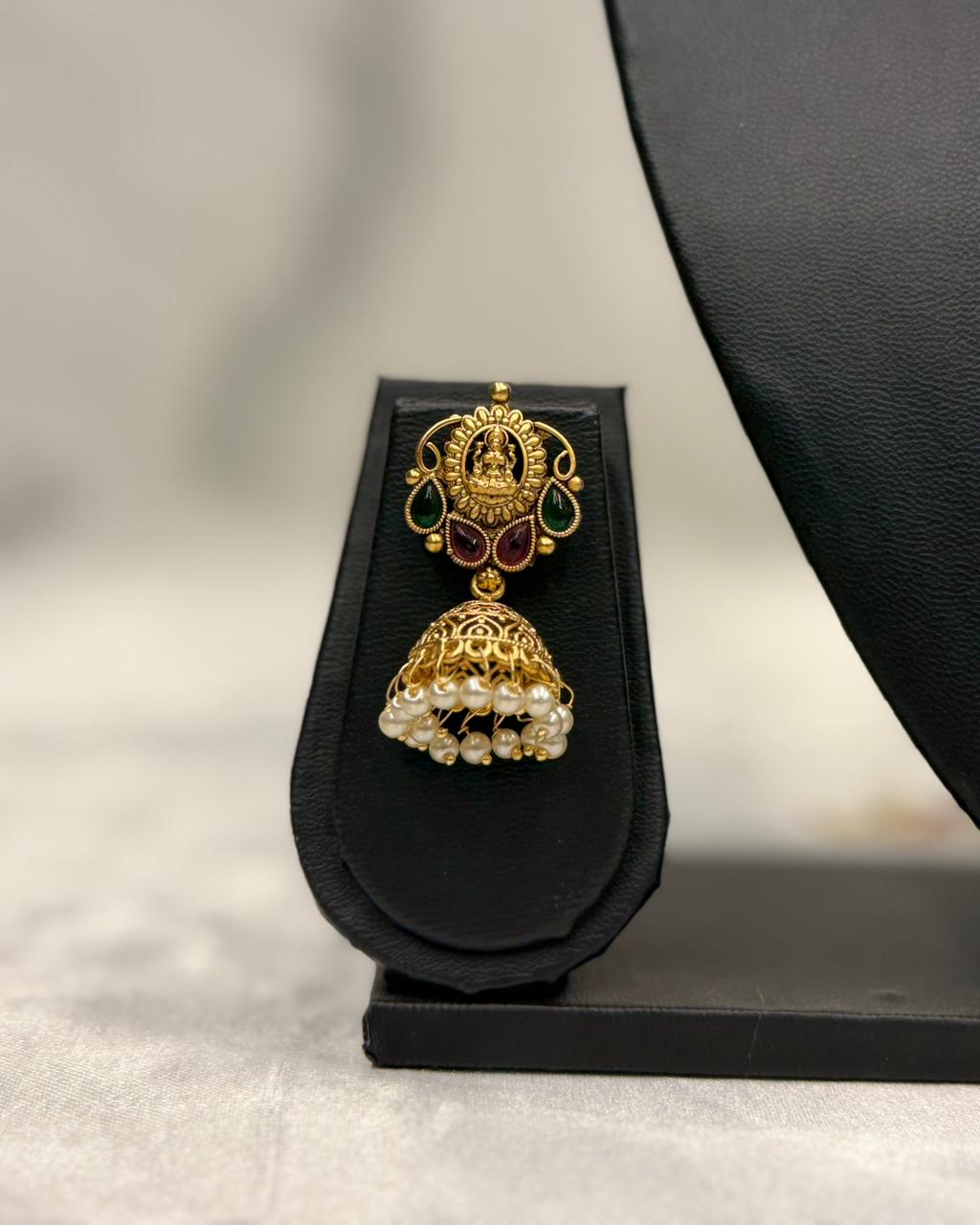 Traditional Temple Design Mehendi Necklace Set,llb307