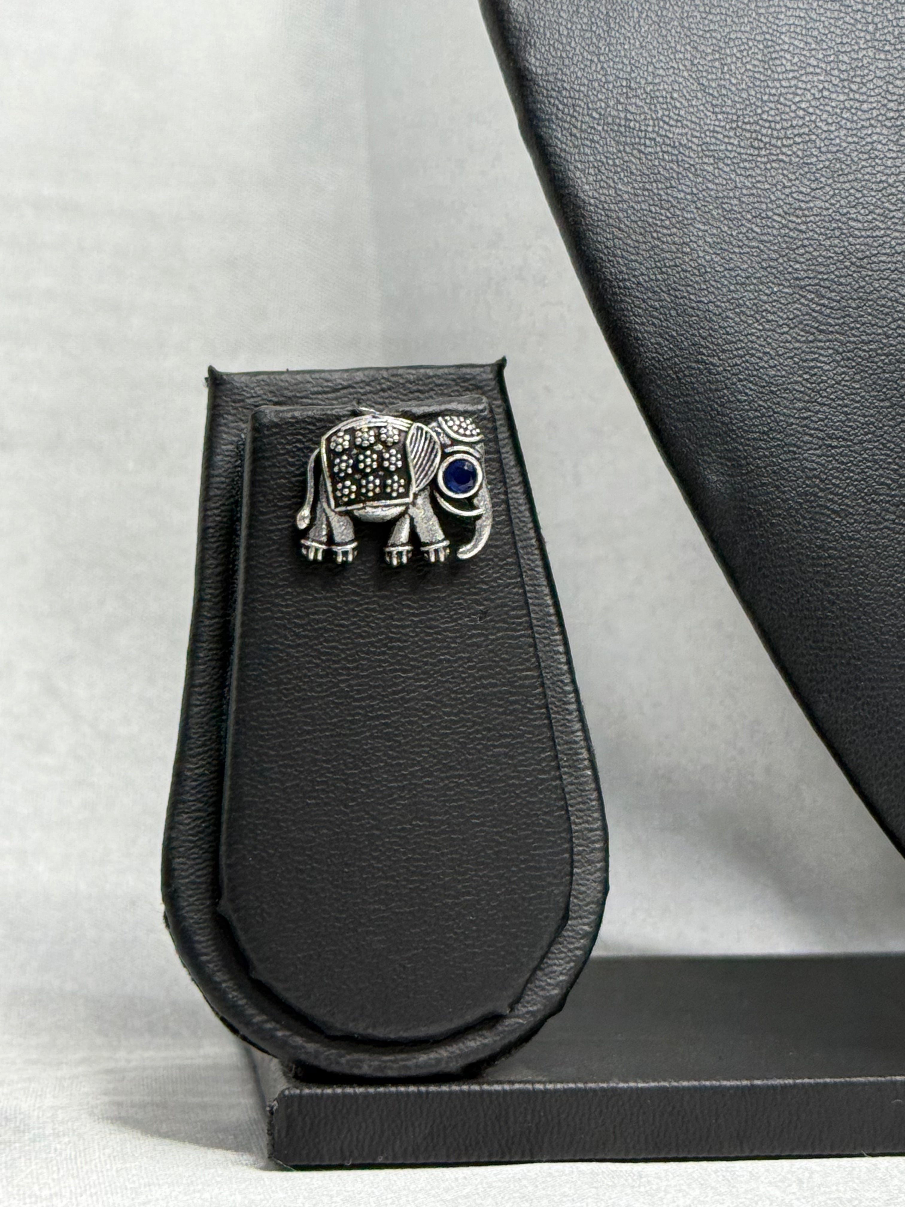 Elephant Oxidised necklace