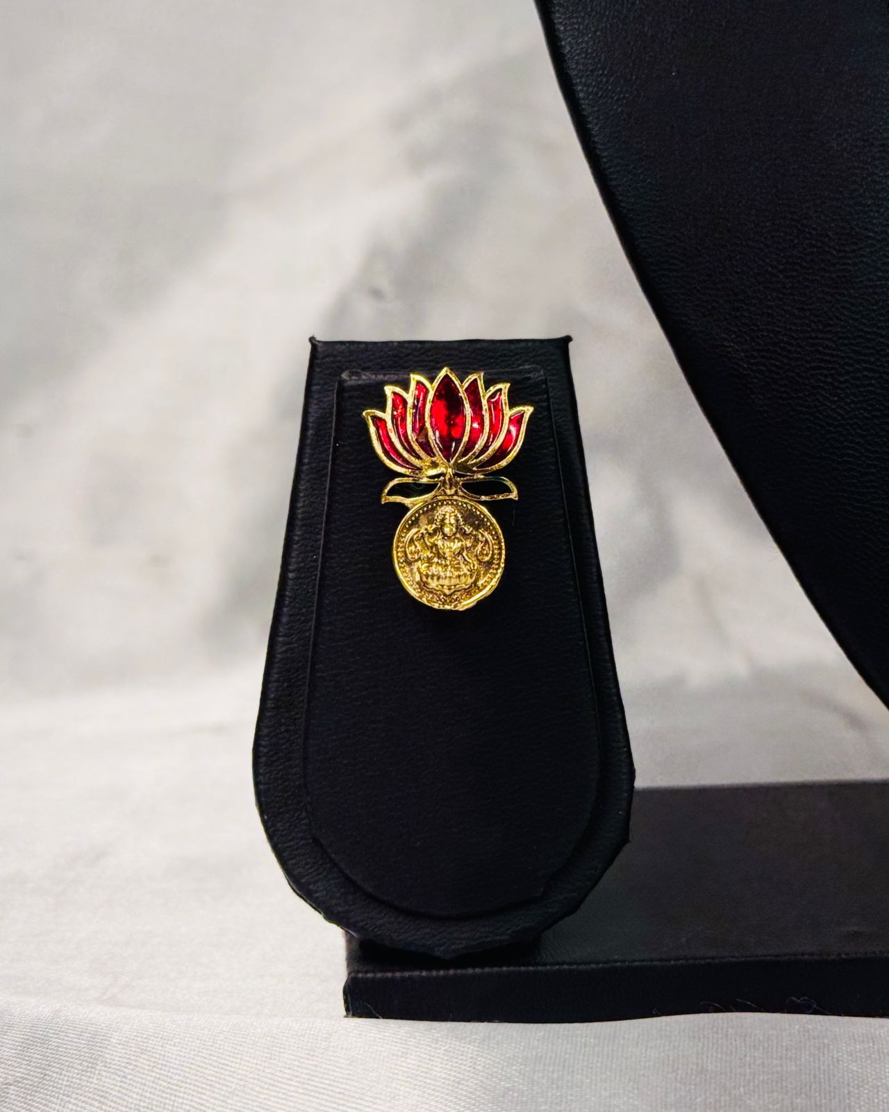 Red Lotus Temple Necklace with Earrings set,llb310