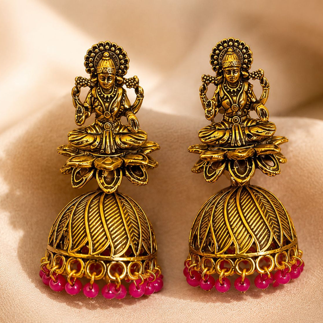Lakshmi Temple Jhumka Earrings | llb042