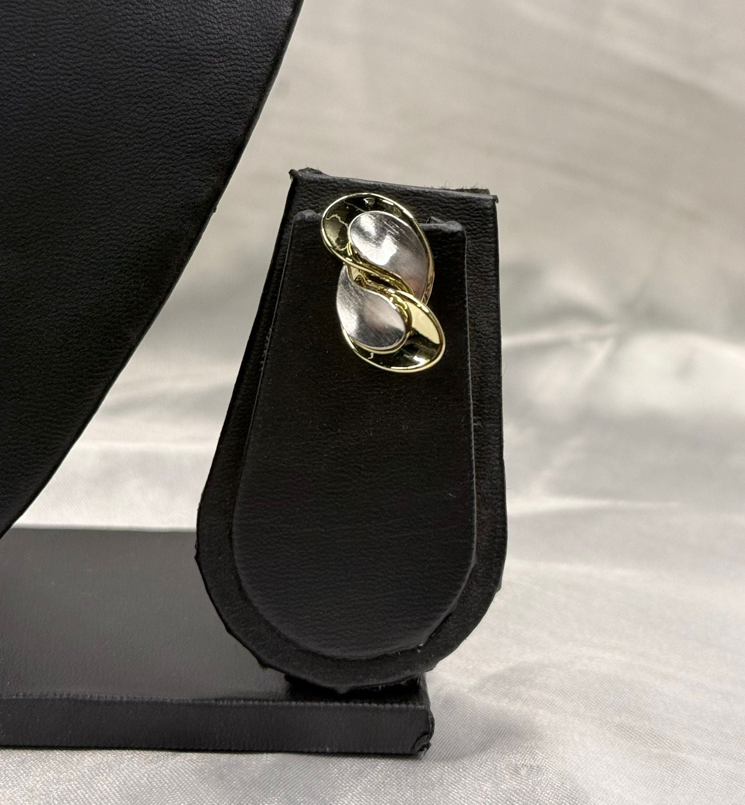 Viennois Two-Tone Gold and Silver Abstract Wave Jewelry Set ,llb566