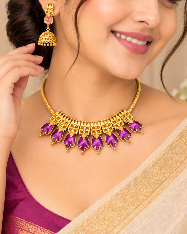 Traditional Party Wear Necklace Set | ALOB25