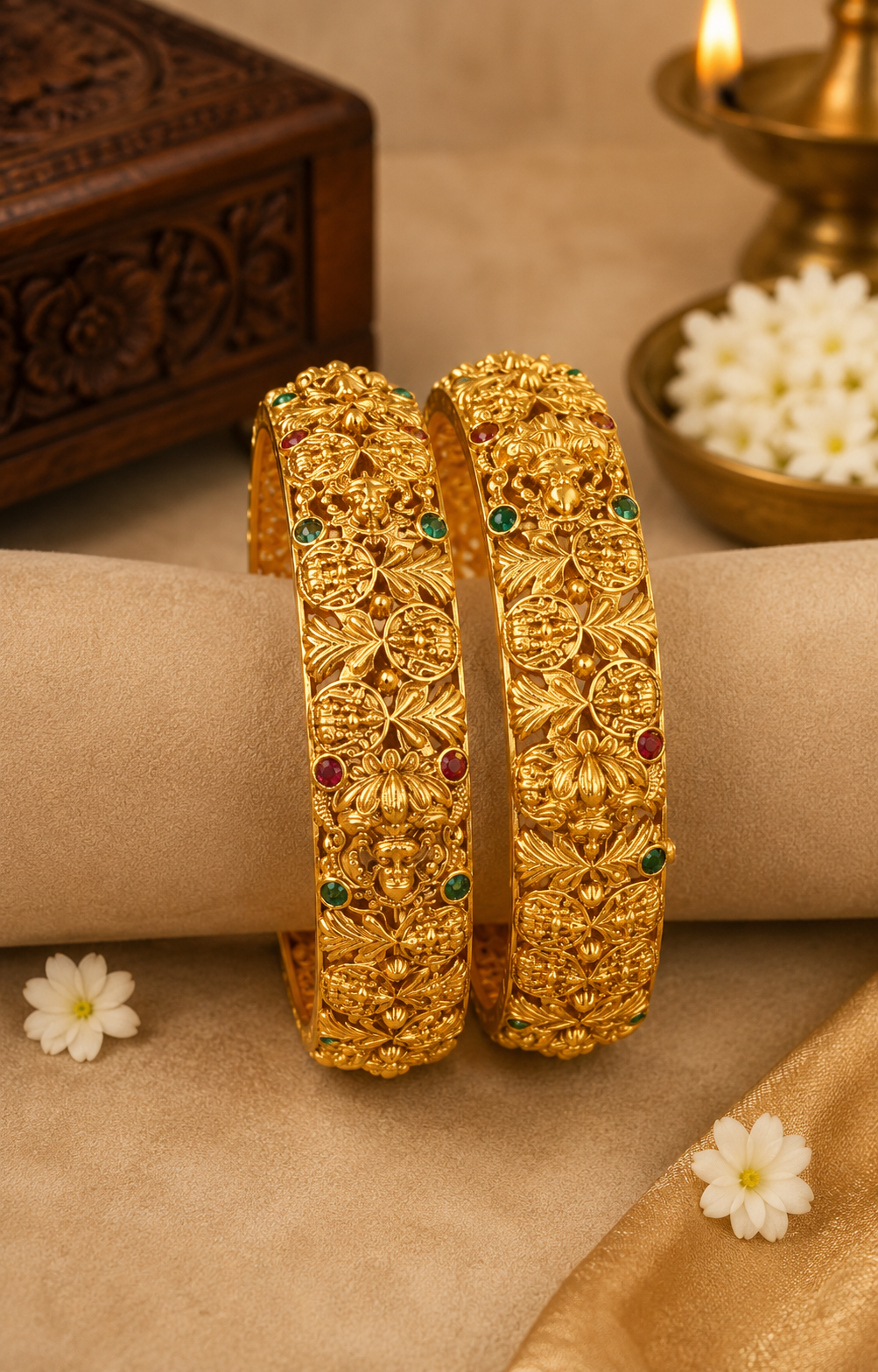 Nakshi Lakshmi Coin Bridal Set – Haram, Choker, Jhumkas & Bangles | P2