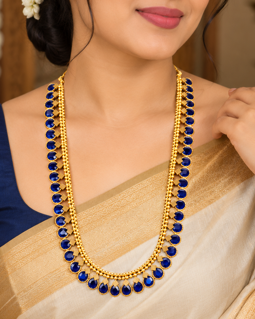 Red Stone Long Chain Set - P3 | L15022
