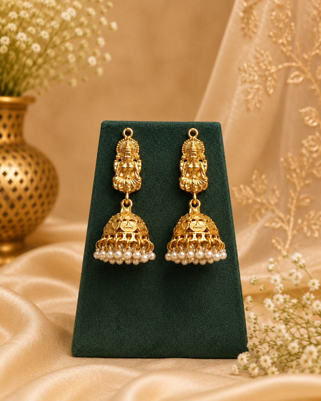 Gold Lakshmi Bridal Jewellery Set - P9 | Llabel Fashion