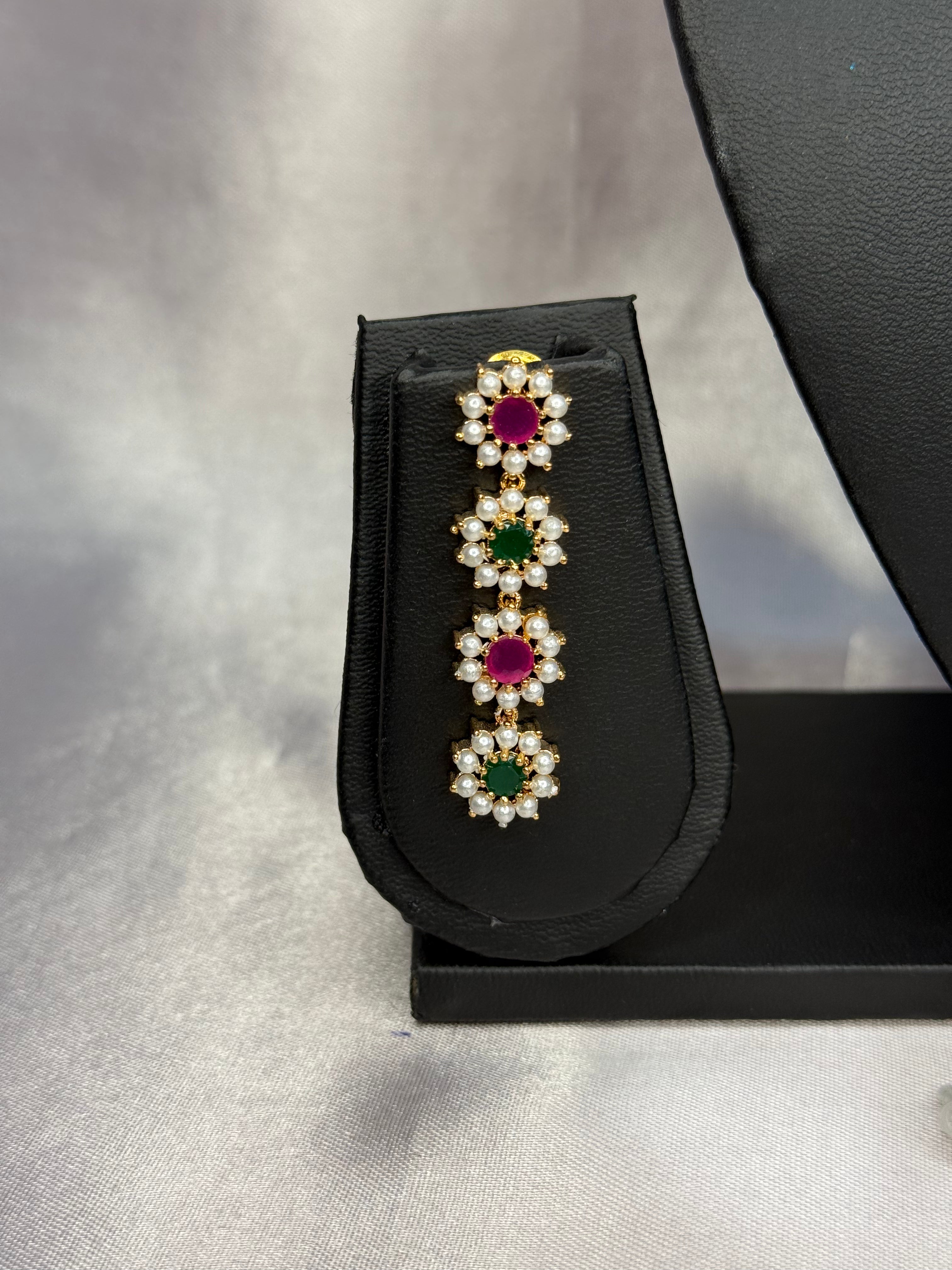 Elegant Floral Stone Jewelry Set | LB112