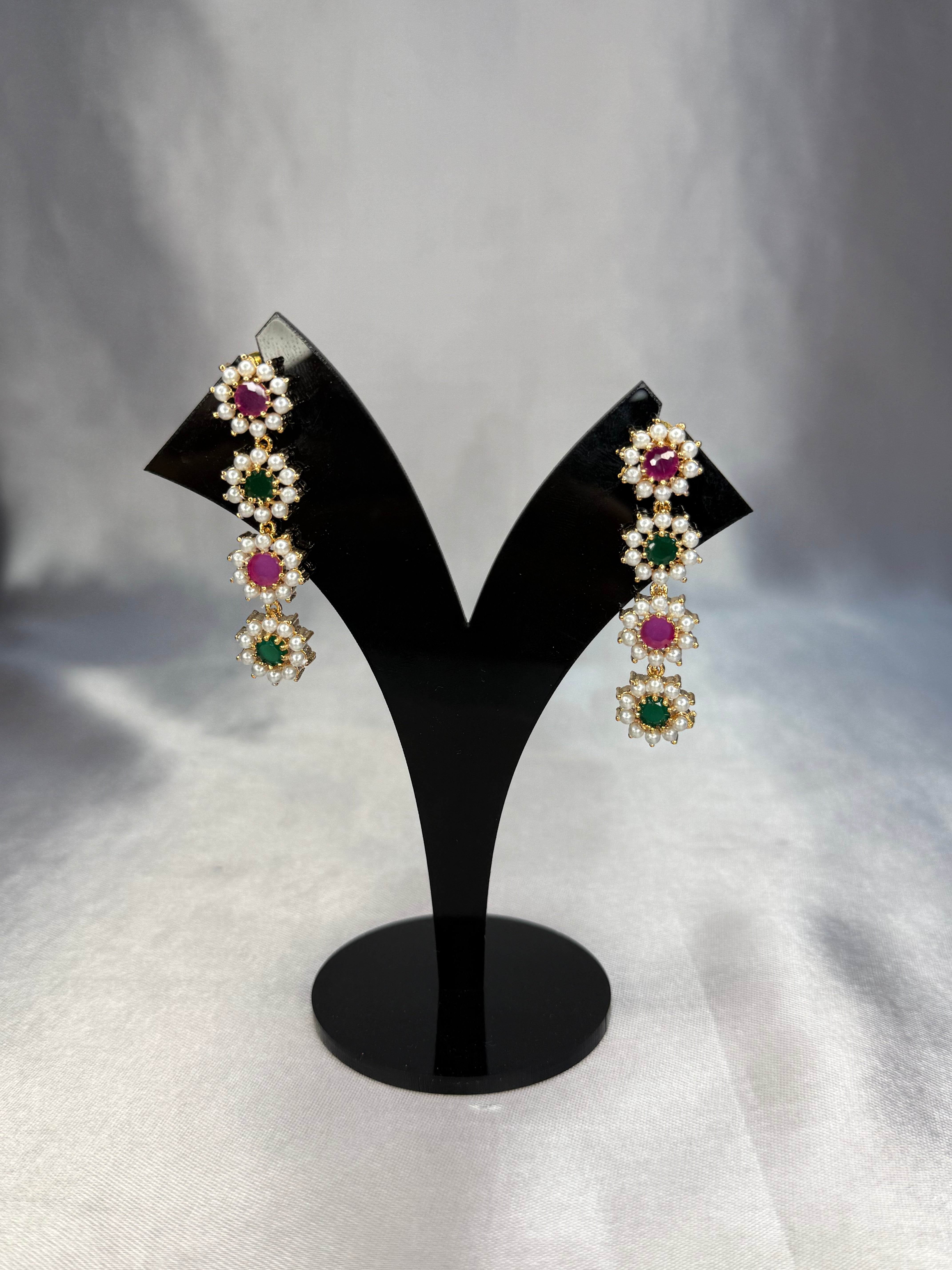 Elegant Floral Stone Jewelry Set | LB112