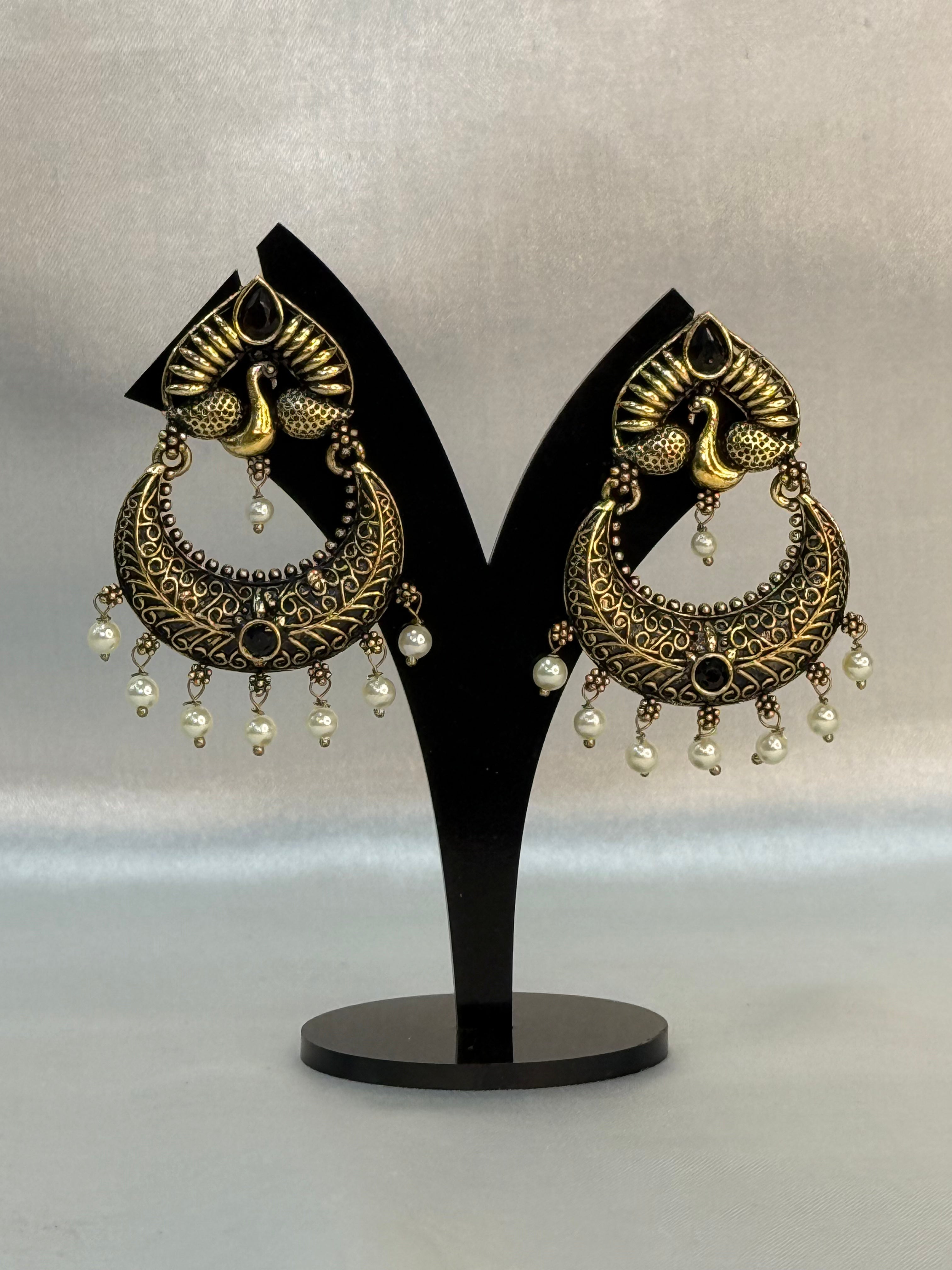 Gold Plated Chandbali Earrings