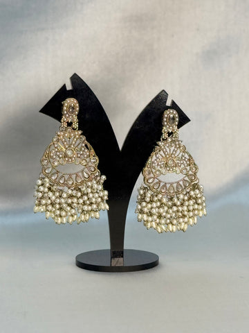 Pearl Polki  Earrings