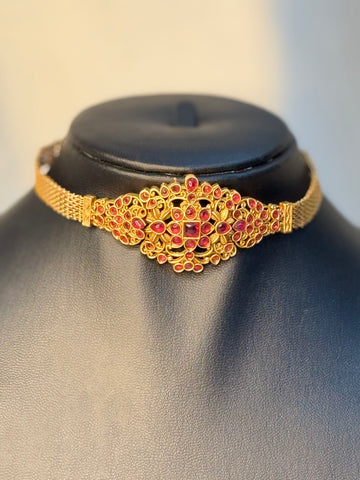 Ruby Floral Choker