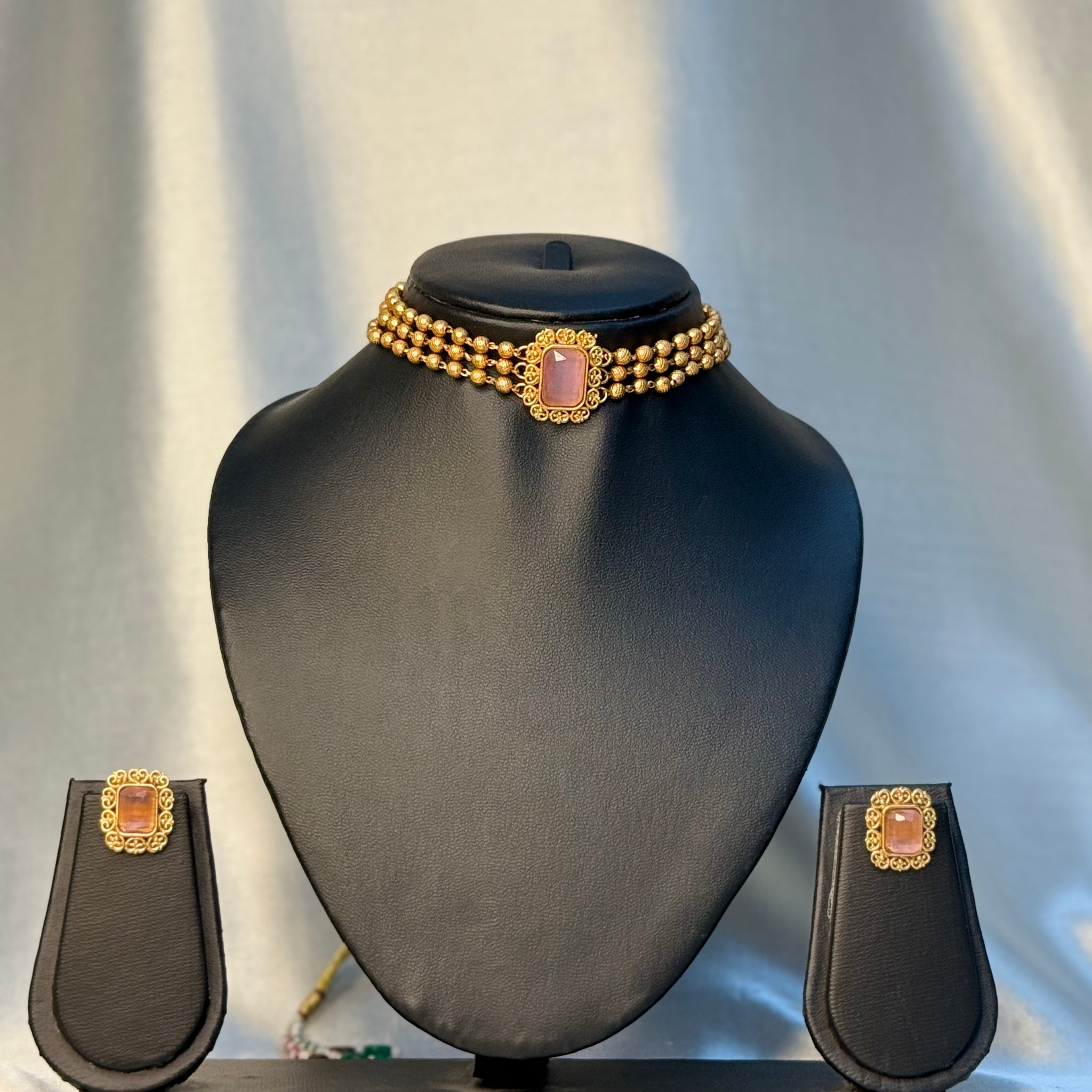 Pink Stone Choker