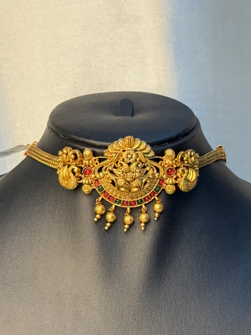 Peacock Yali Antique Choker