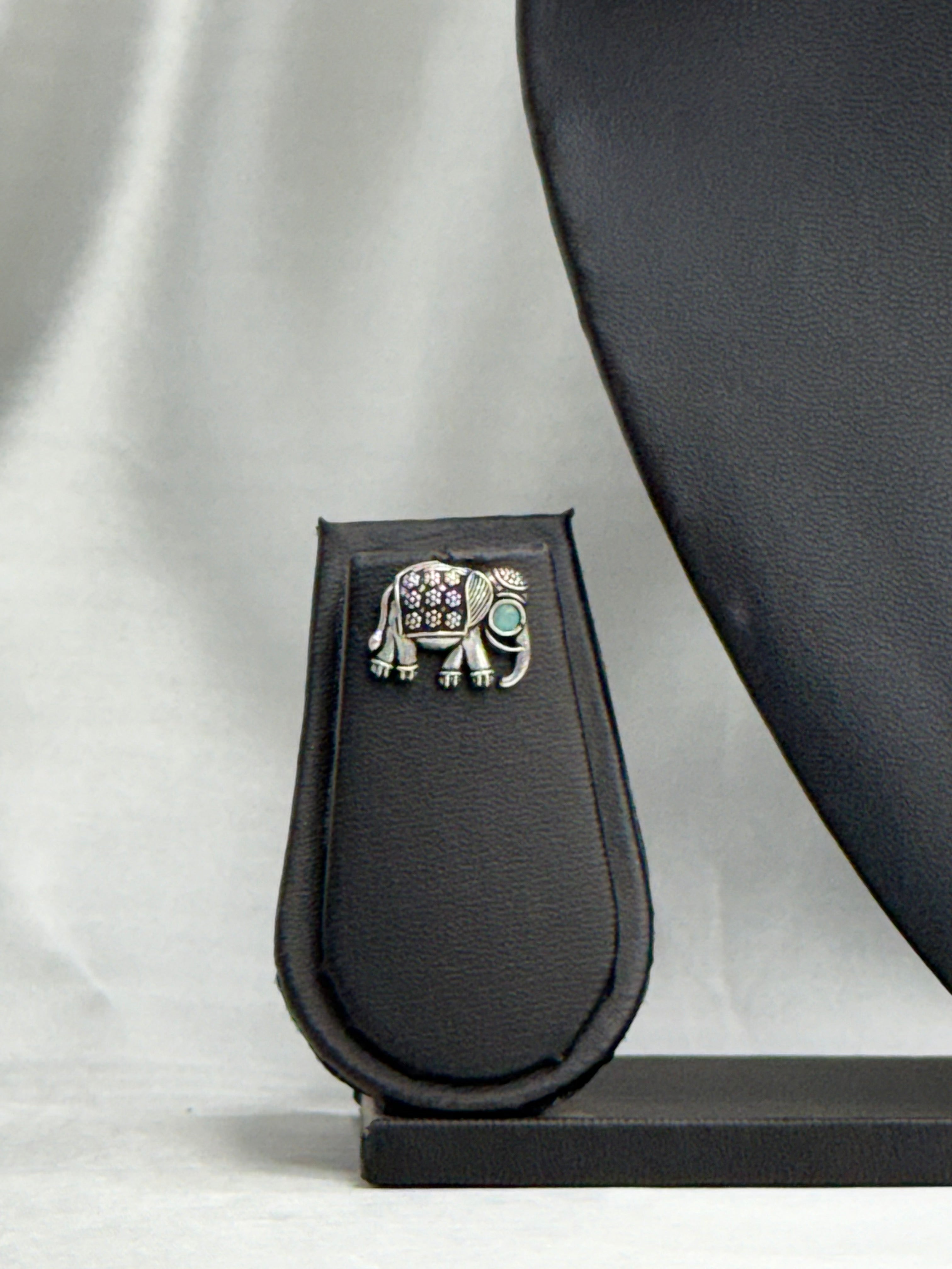 Elephant Oxidised necklace