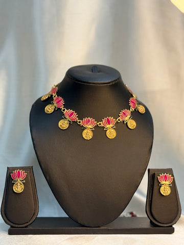 Lotus Kasu Necklace