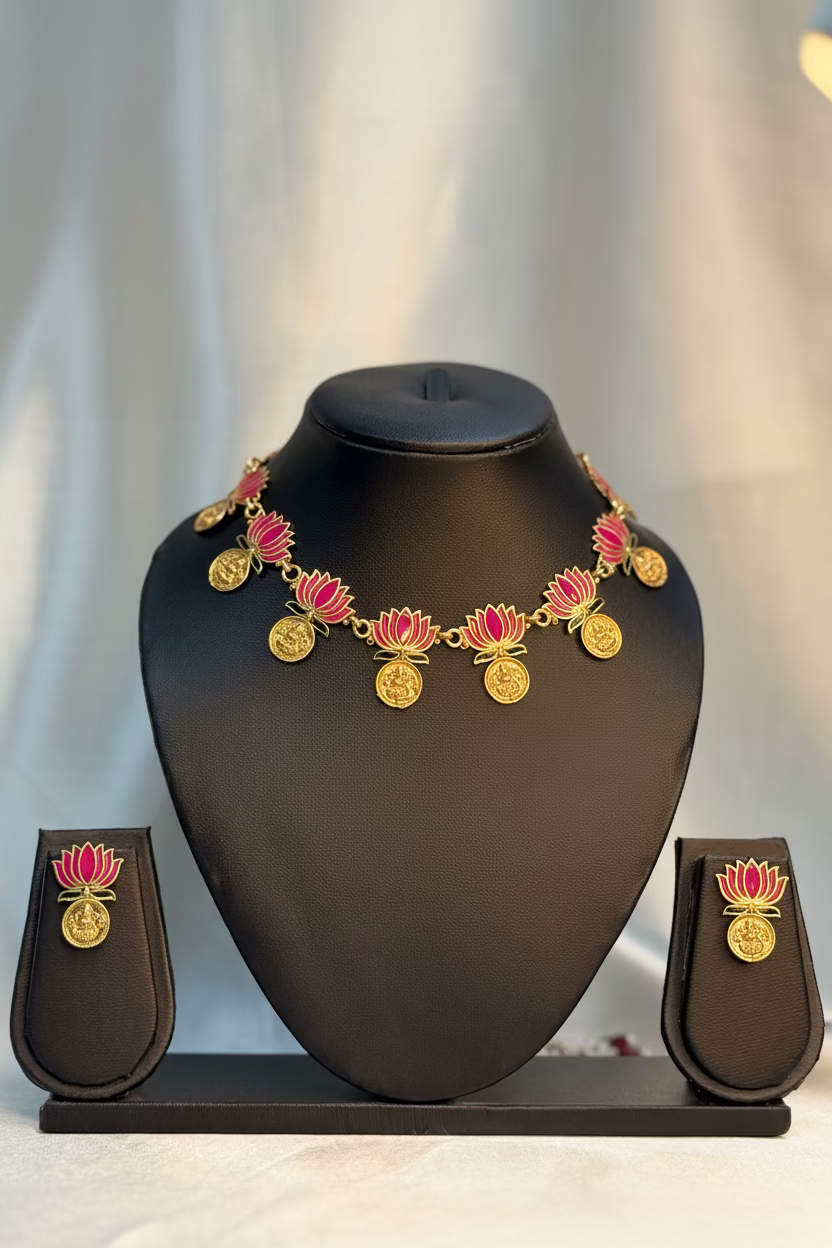 Lotus Kasu Necklace/ L14993