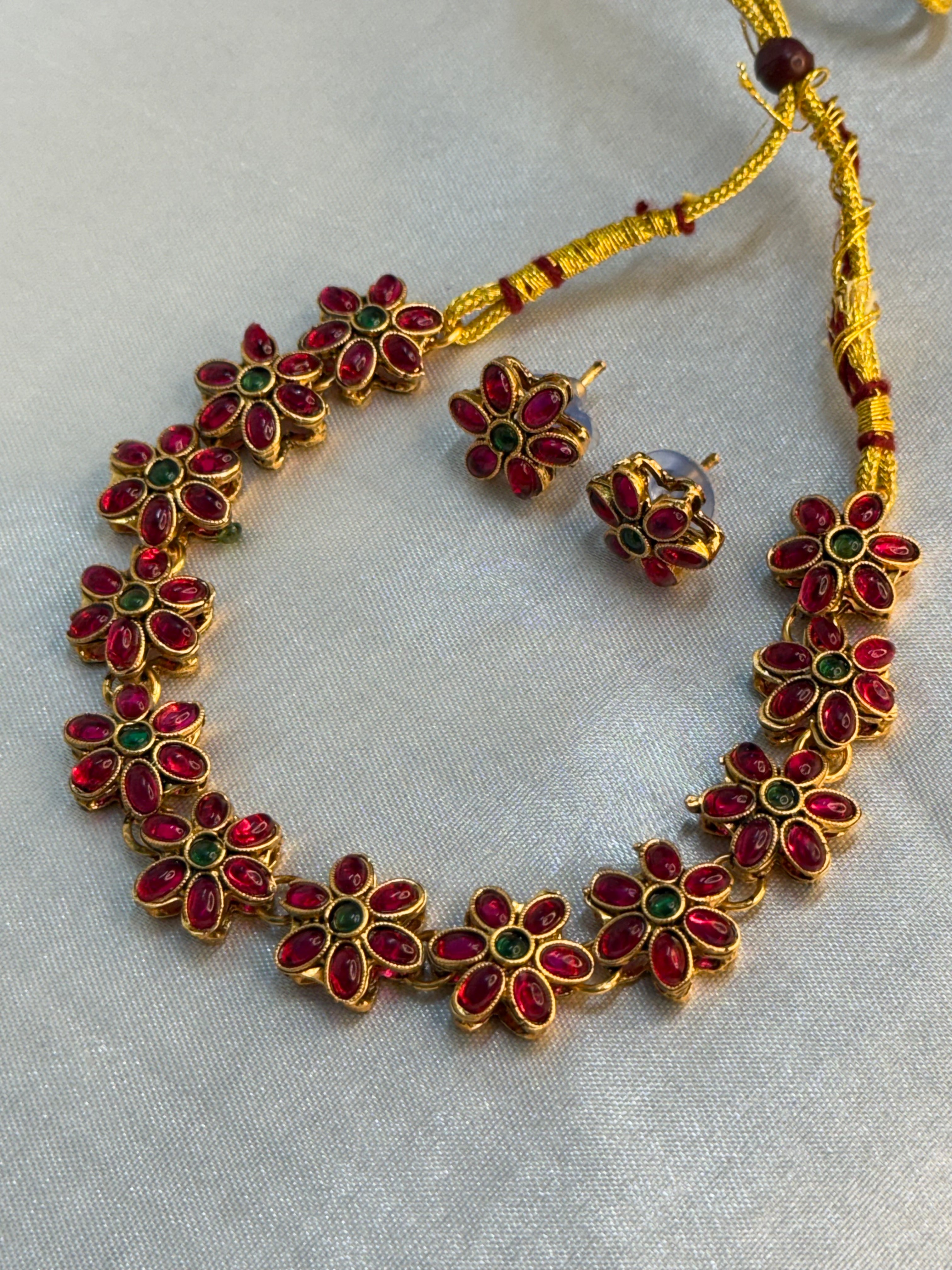 Antique Floral Necklace