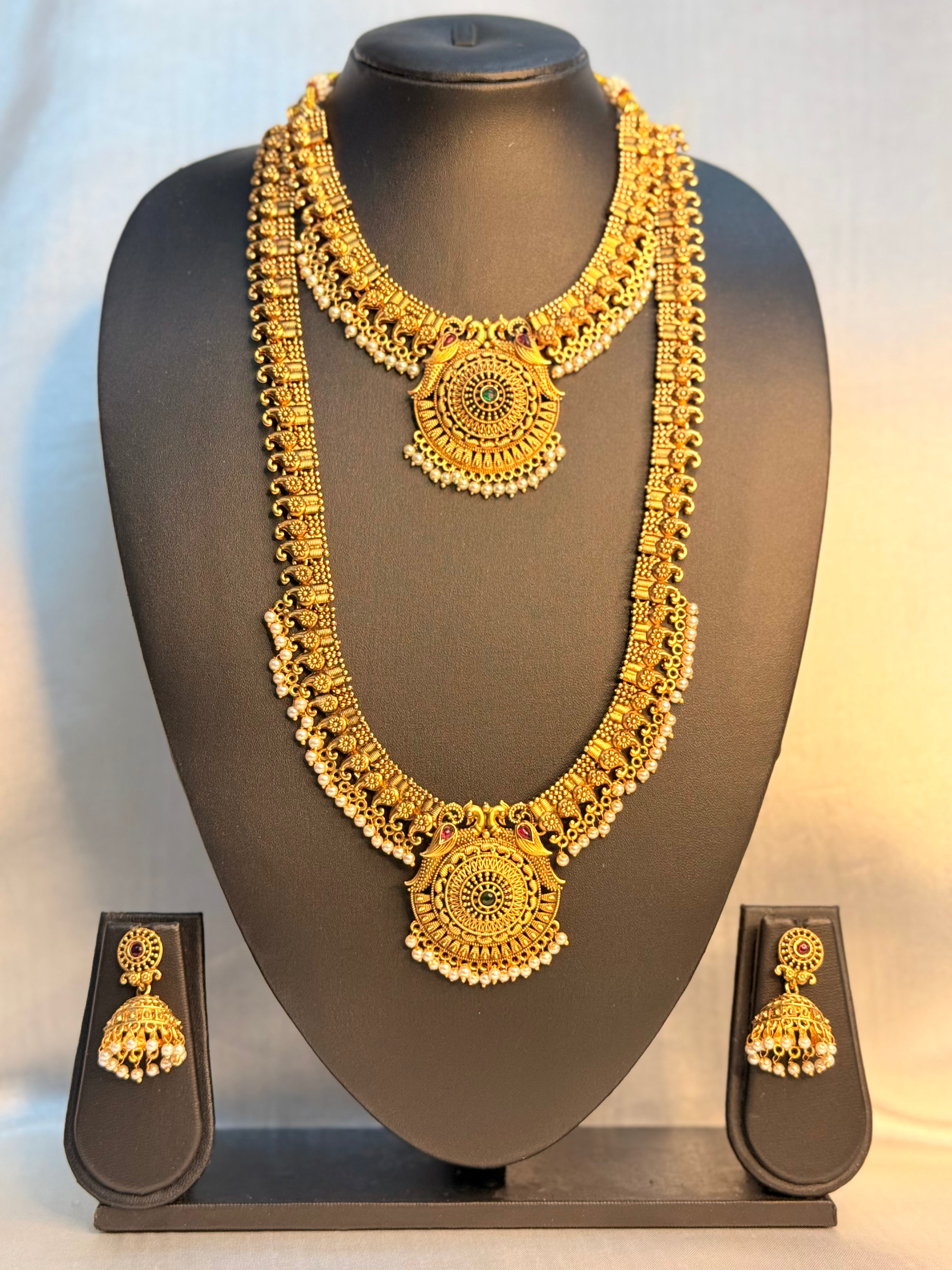 Grand Antique Gold Bridal  Jewellery Set  |  LB92