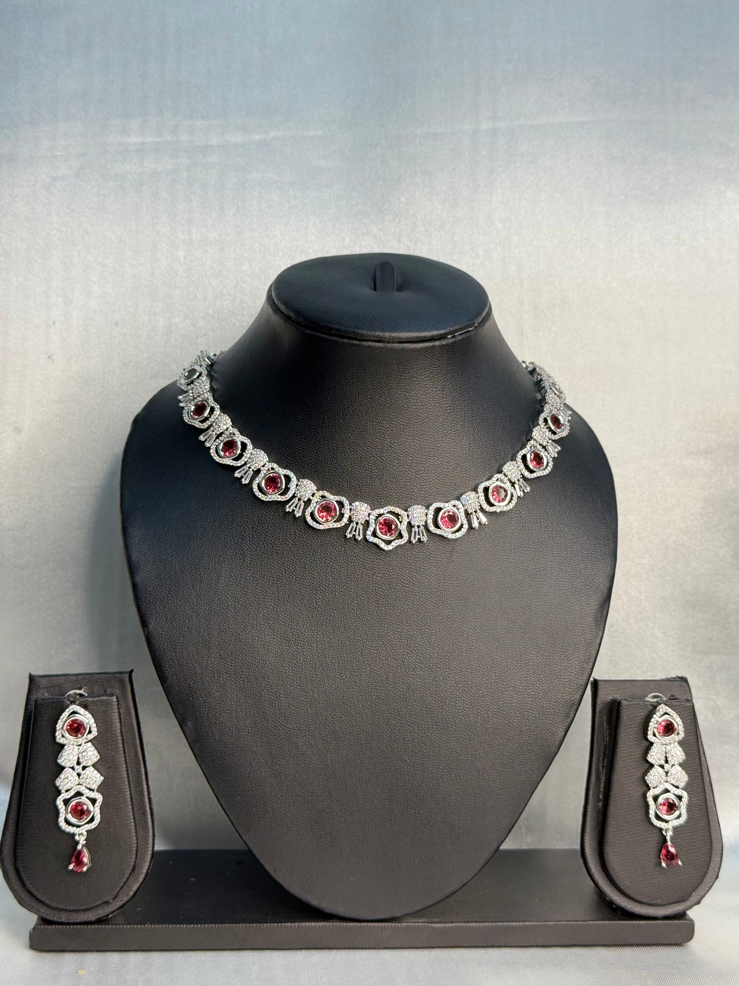 Ruby Bloom Necklace | LB104