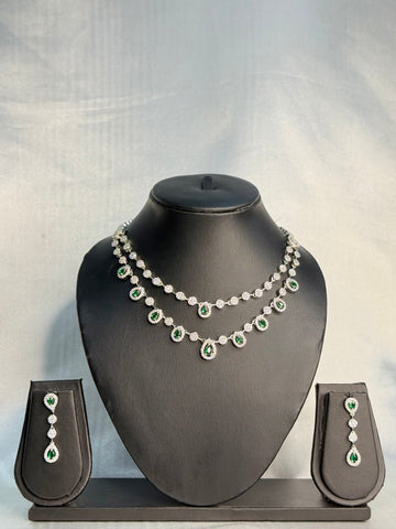 Emerald GREEN Radiance Necklace Set  |  LB109
