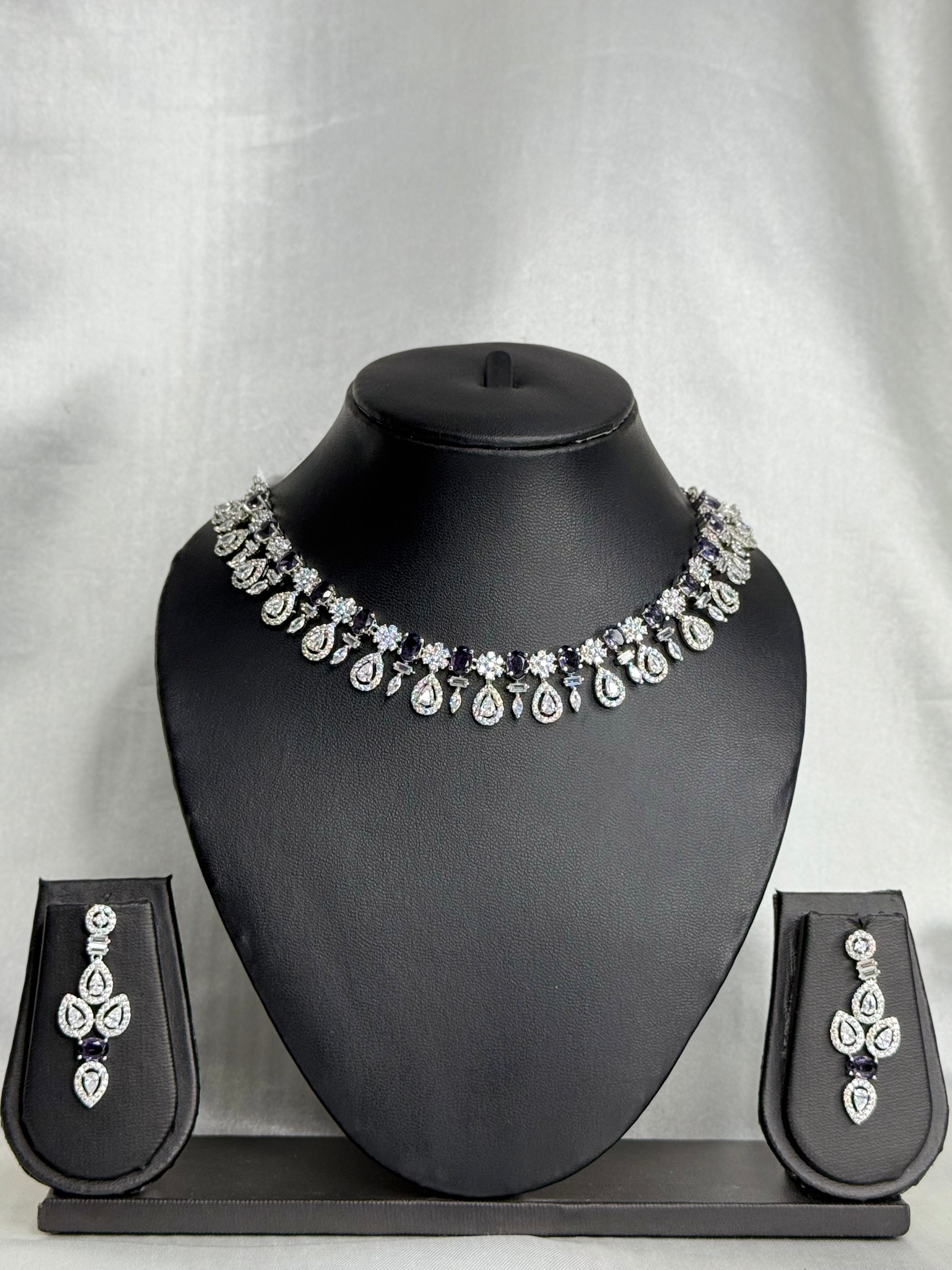 Elegant Drop AD Necklace LB111