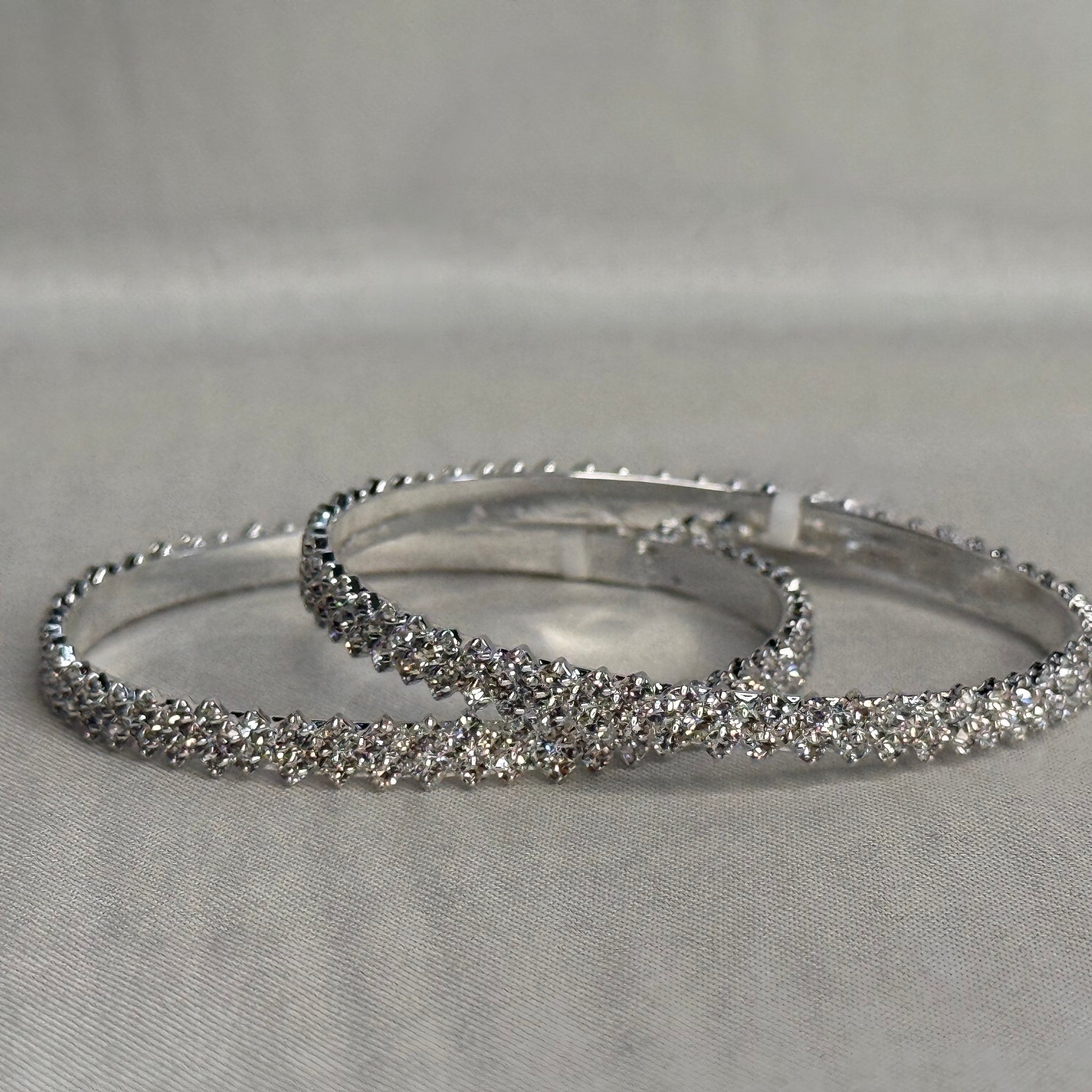Silver Stone Bangle-1 piece