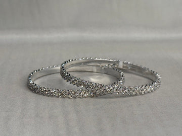 Silver Stone Bangle-1 piece