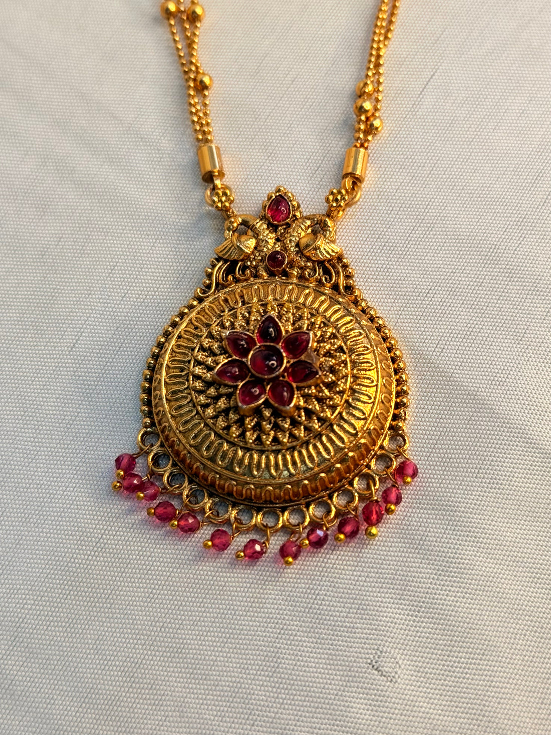 Golden Floral  Long Chain