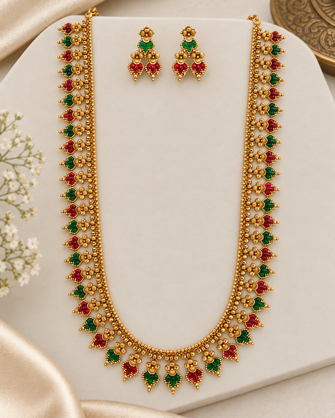 Red Green Long Chain Set | L15017