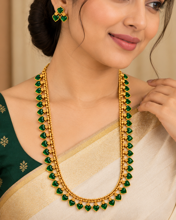 Green Heart Long Chain Set - P2 | L15023