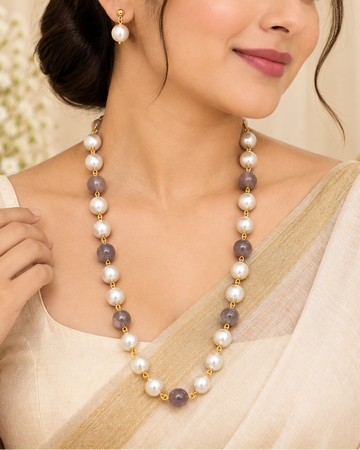 Multi  Pearl Long Necklace Set - P1 | L2108293