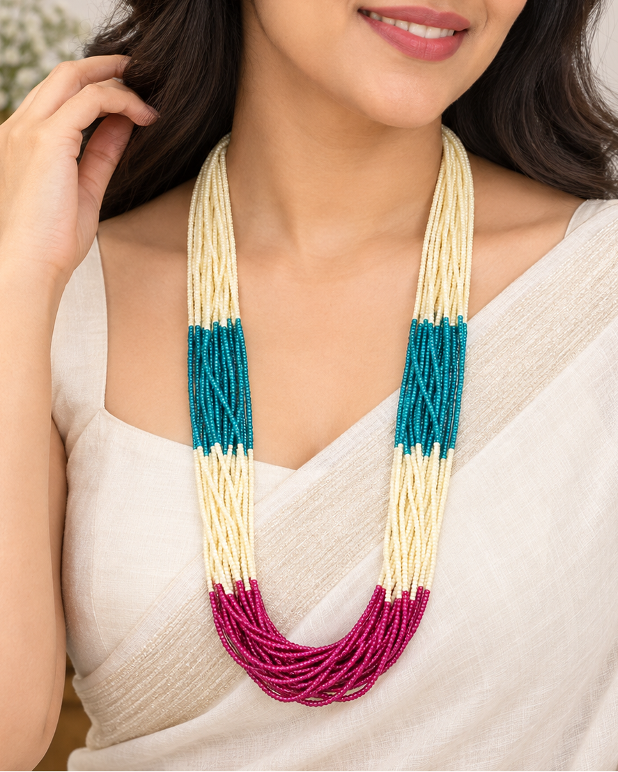 Multicolor Beaded Long Necklace | L2108389