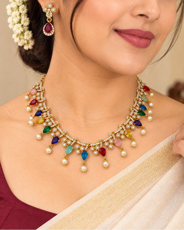 Multicolour Necklace Set | LV1557