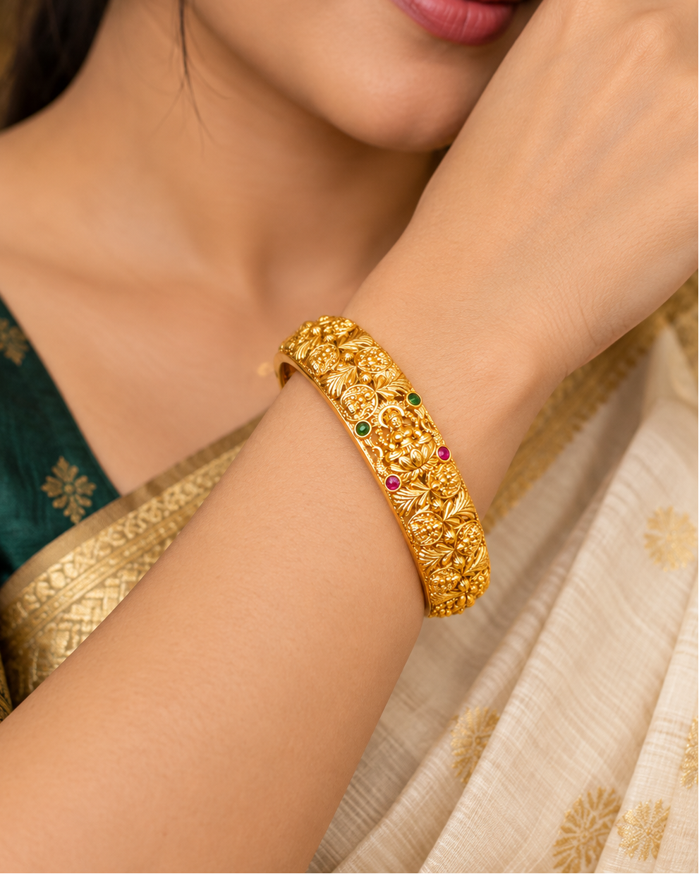 Lakshmi Multi Colour Stone Bangle | ONK299