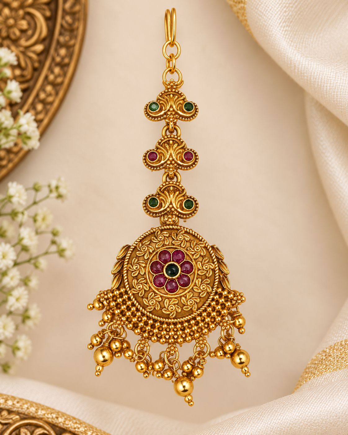 Antique Gold Lakshmi Bridal Jewellery Set  | ONK304