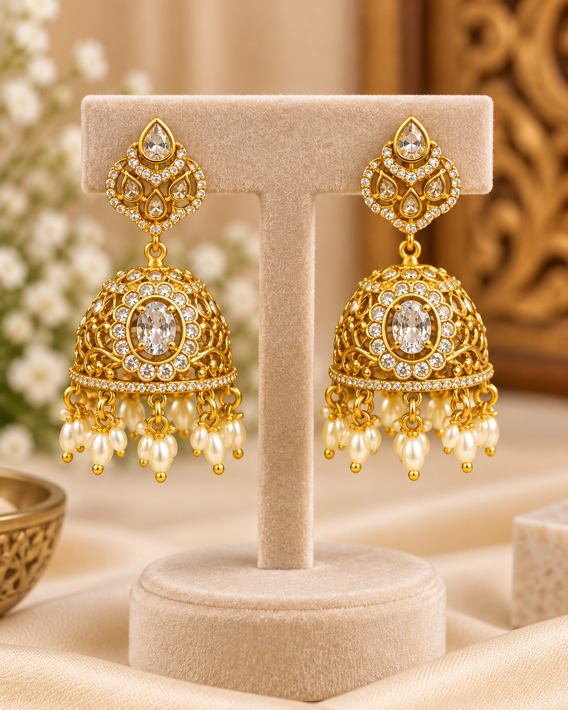 American Diamond Bridal Choker Set | ONK309