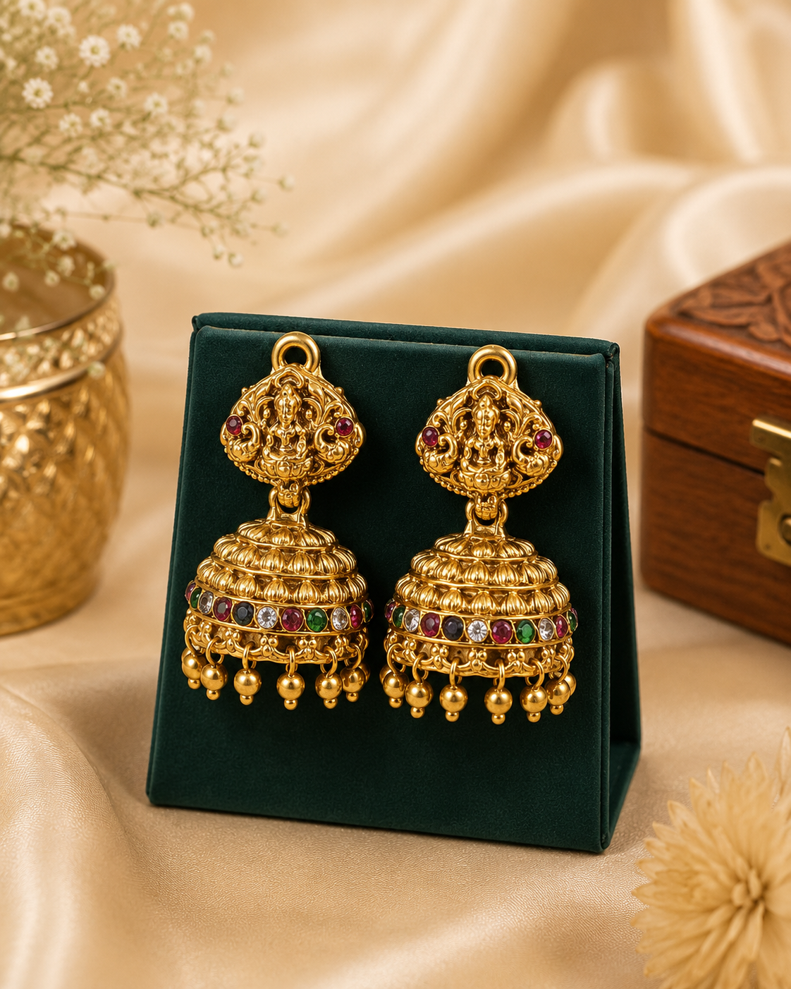 Gold Temple Bridal Jewellery Set - P11 | Llabel Fashion