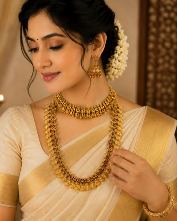 Nakshi Lakshmi Coin Bridal Set – Haram, Choker, Jhumkas & Bangles | P2