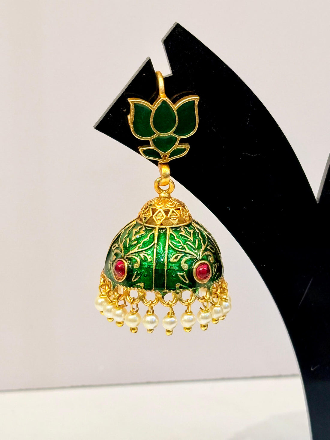 Lotus jhumka Earring