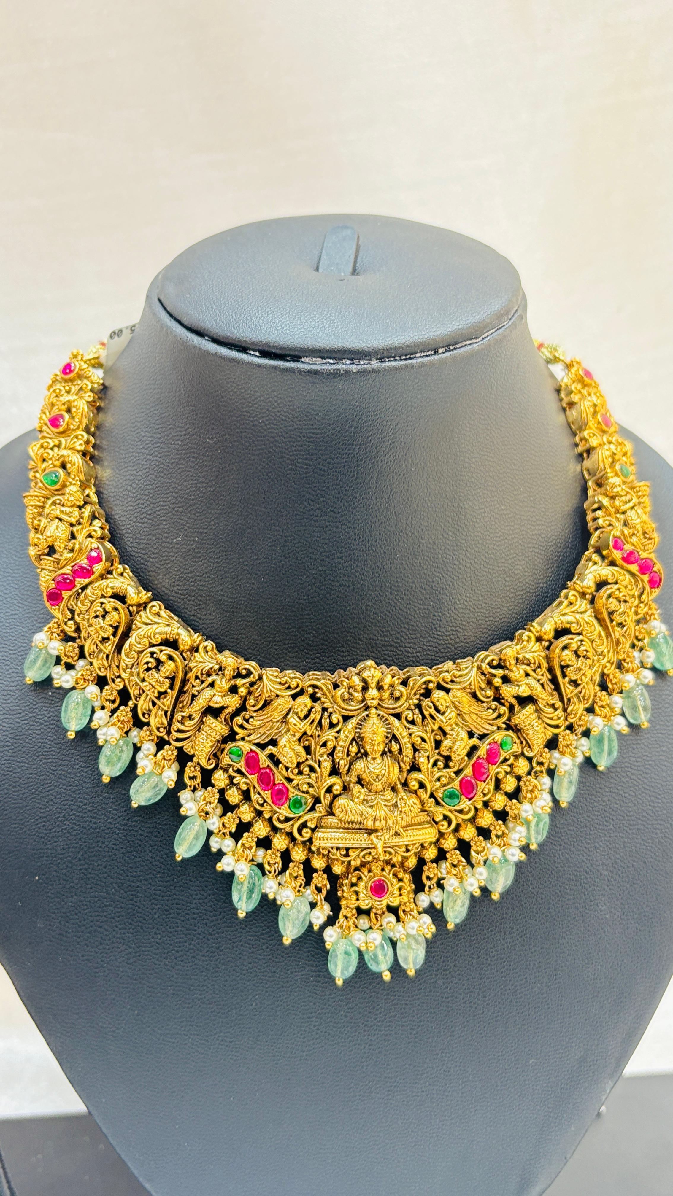 Traditional & Bridal Jewelry with Stones & Pearls  |  LB156