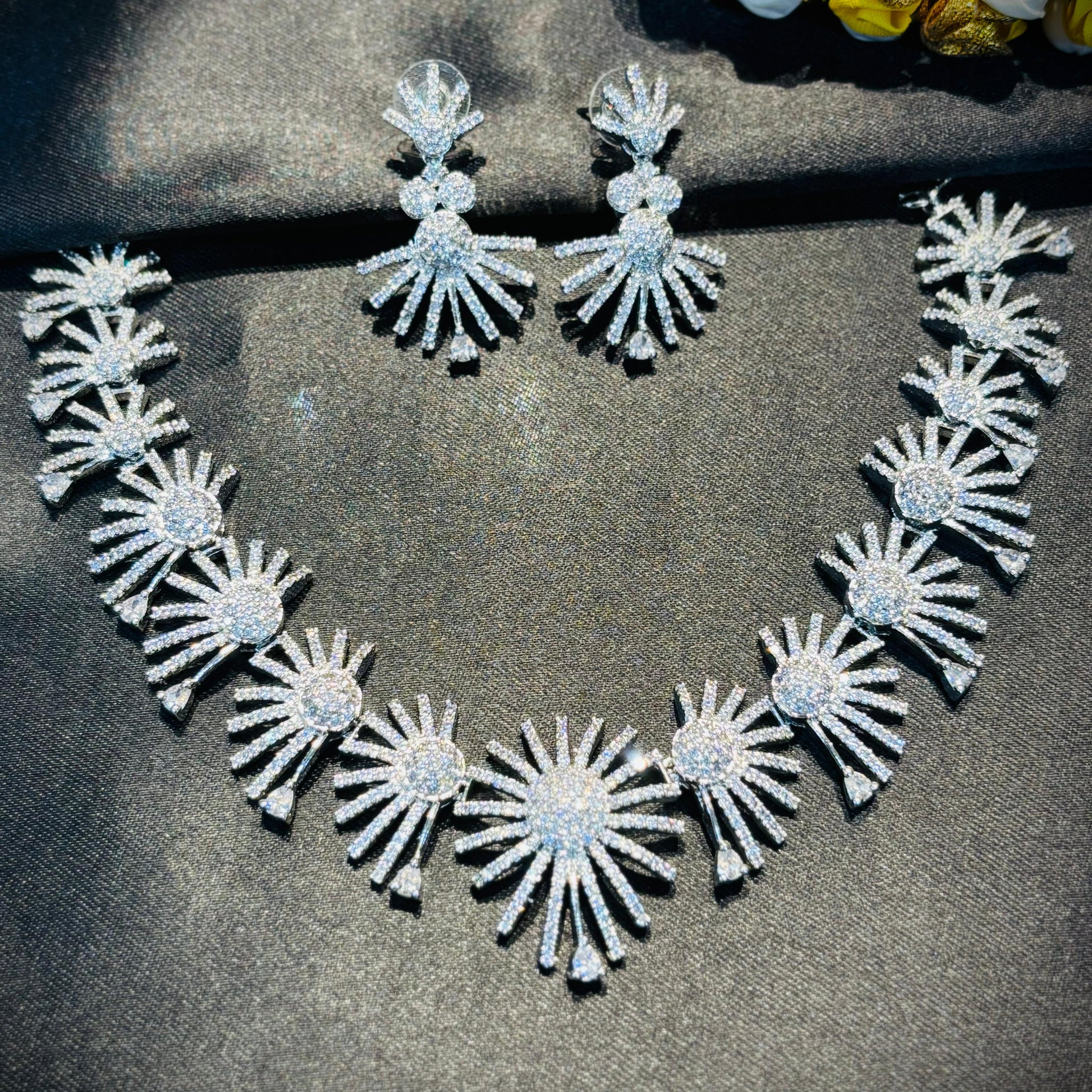 White American Diamond Necklace