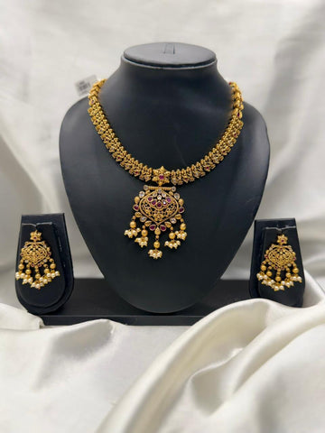 ANTIQUE TRADITIONAL NECKLACE SET LLB- 292