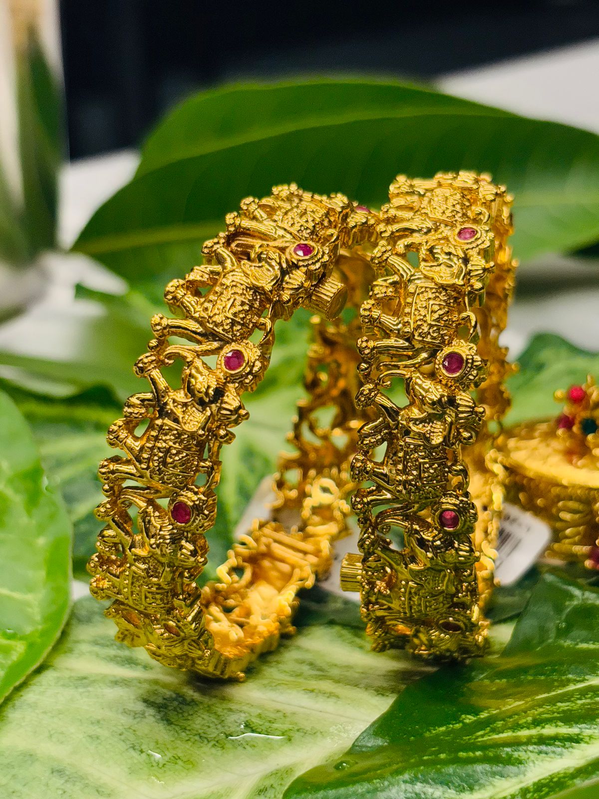 Antique Ruby Traditional Bridal Bangles llb -298