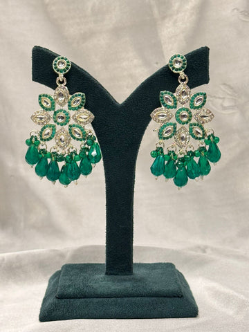 function wear jhumkas green color,llb670
