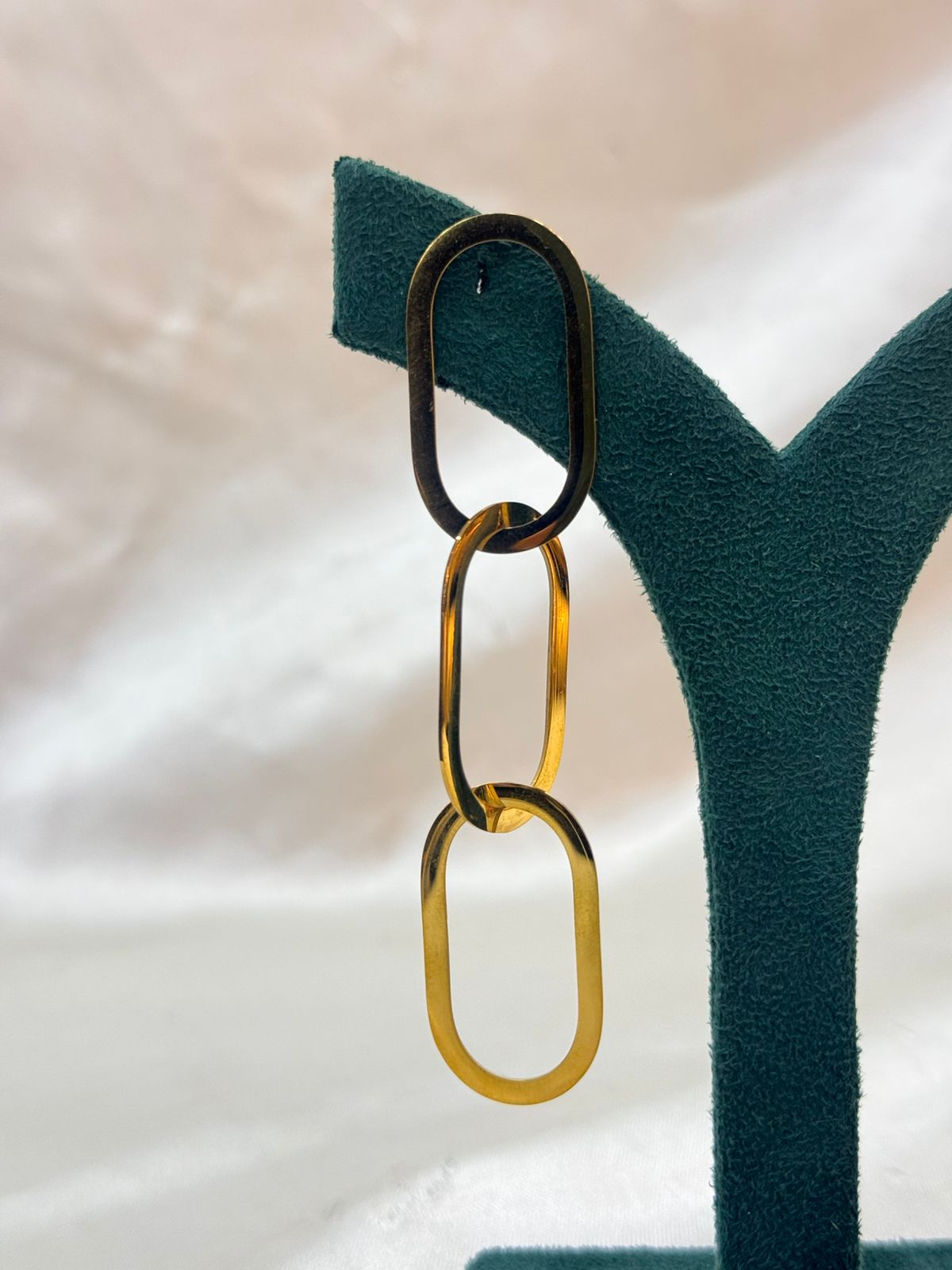 Modern Gold & Tortoise Shell Link Drop Earrings for Women ,llb674
