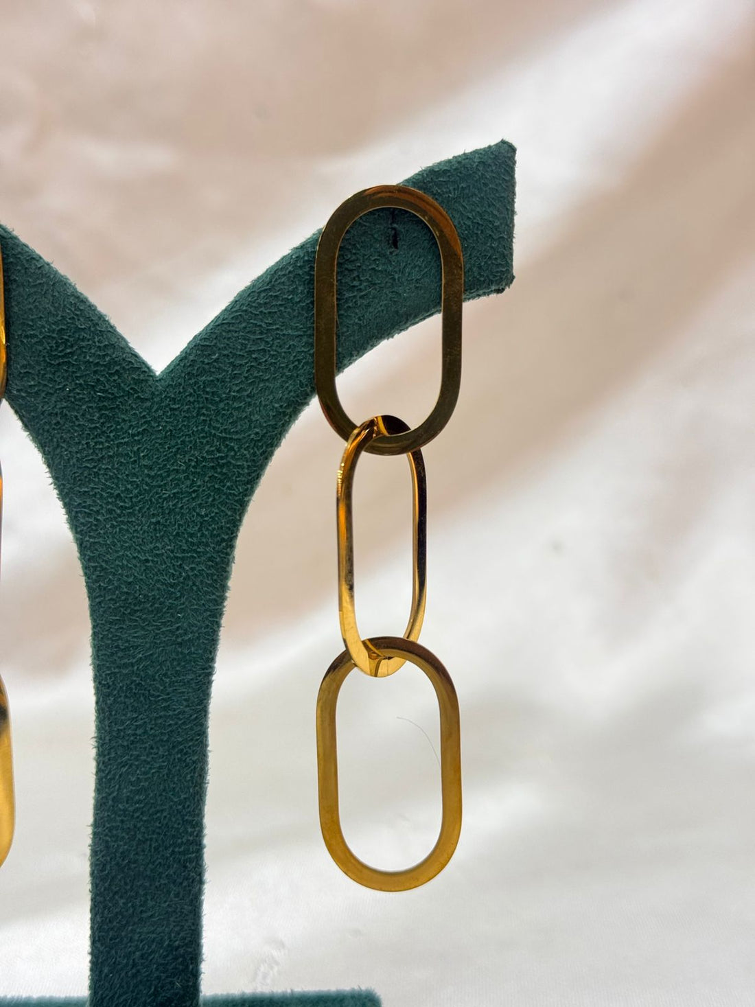Modern Gold & Tortoise Shell Link Drop Earrings for Women ,llb674