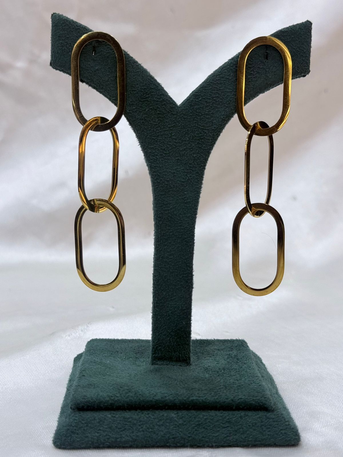 Modern Gold & Tortoise Shell Link Drop Earrings for Women ,llb674