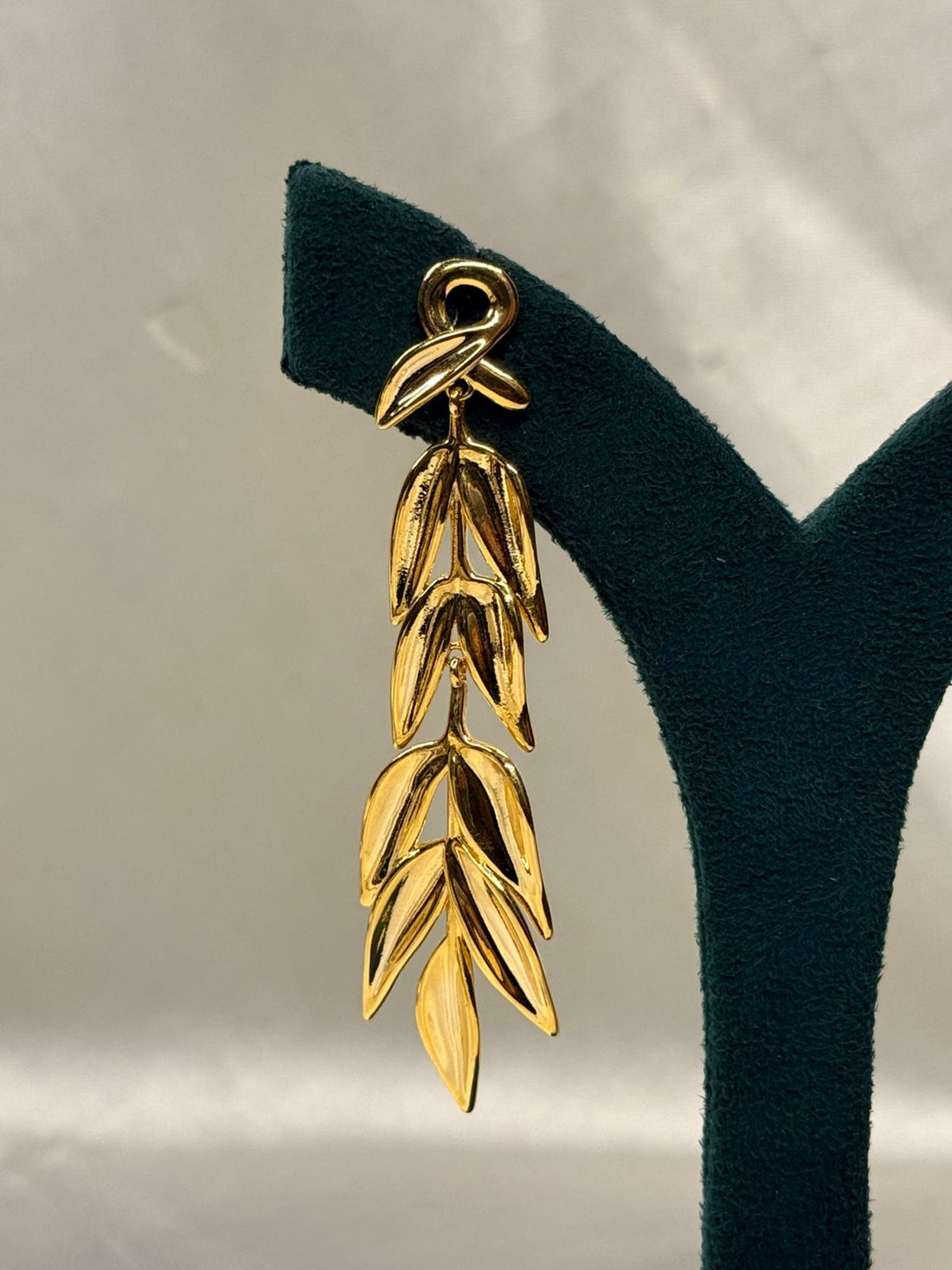 Gold Leaf Drop Earrings for Women,llb699