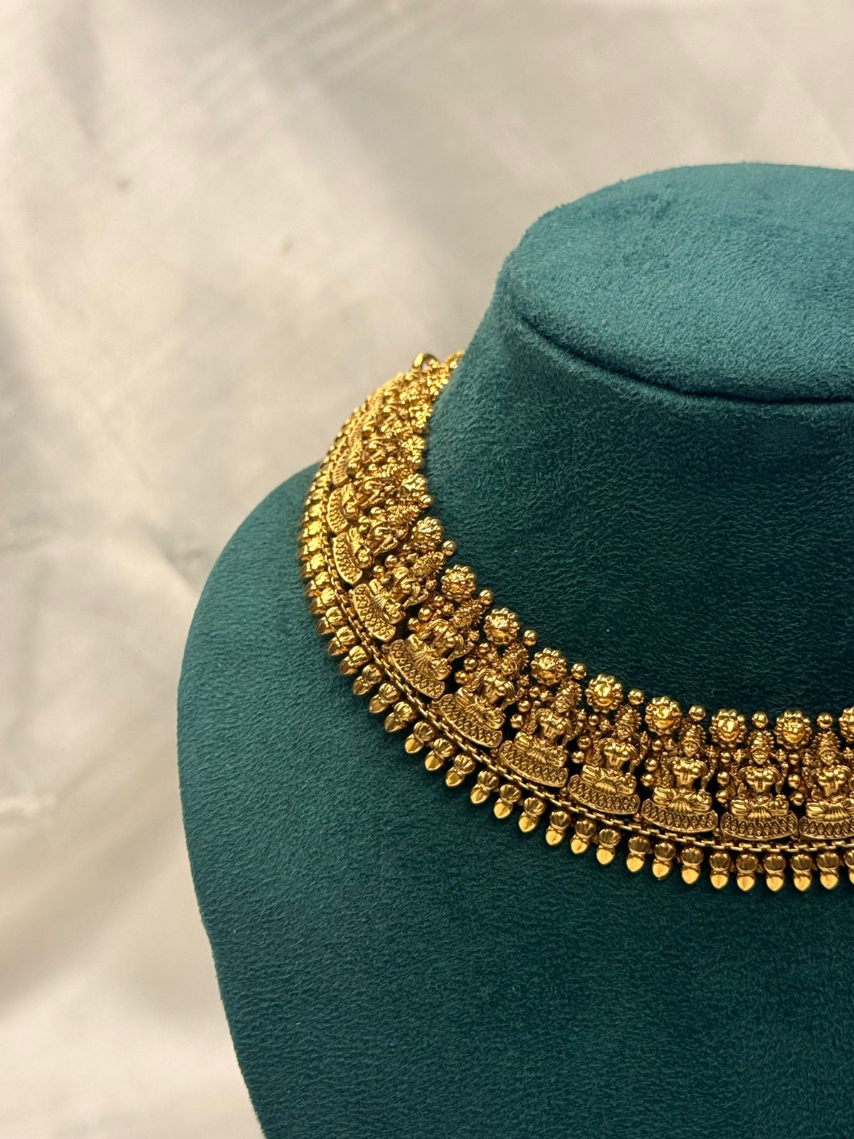 Heavy Gold Plated Bridal Choker Necklace Set,llb716
